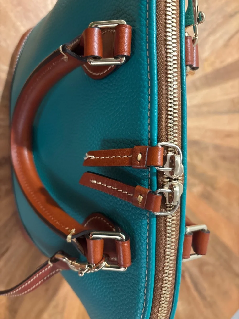 Dooney and Bourke Zip Zip Satchel Pebble Grain Leather